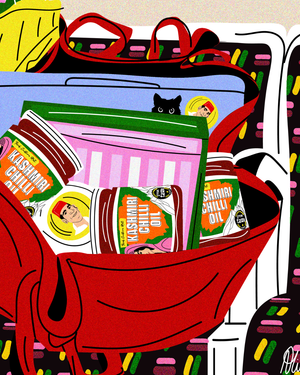 Kashmiri Chilli Oil on the Metropolitan Line (PRINT)