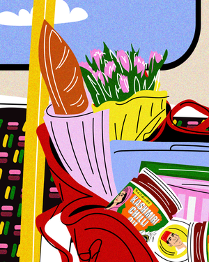 Kashmiri Chilli Oil on the Metropolitan Line (PRINT)