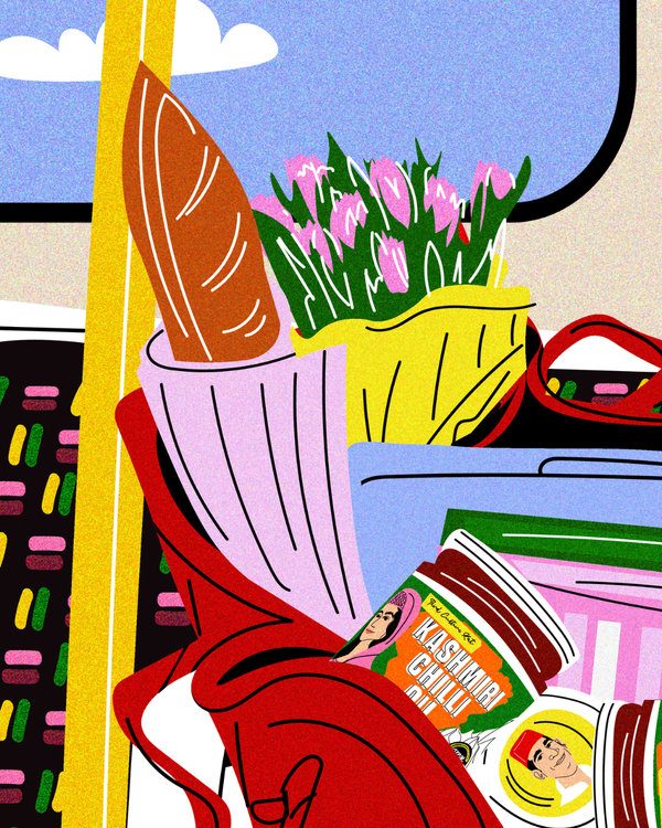 Kashmiri Chilli Oil on the Metropolitan Line (PRINT)